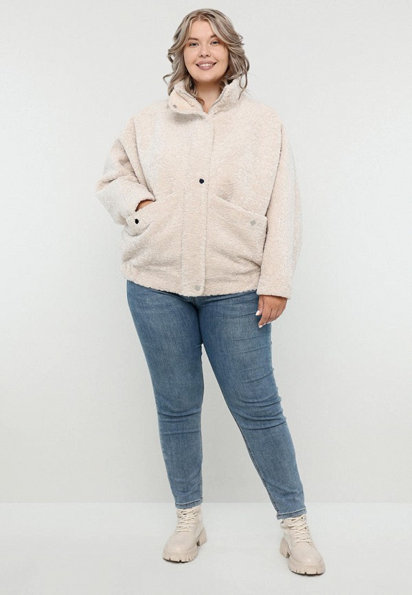 Куртка меховая Alef бежевый, размер 46, фото 2