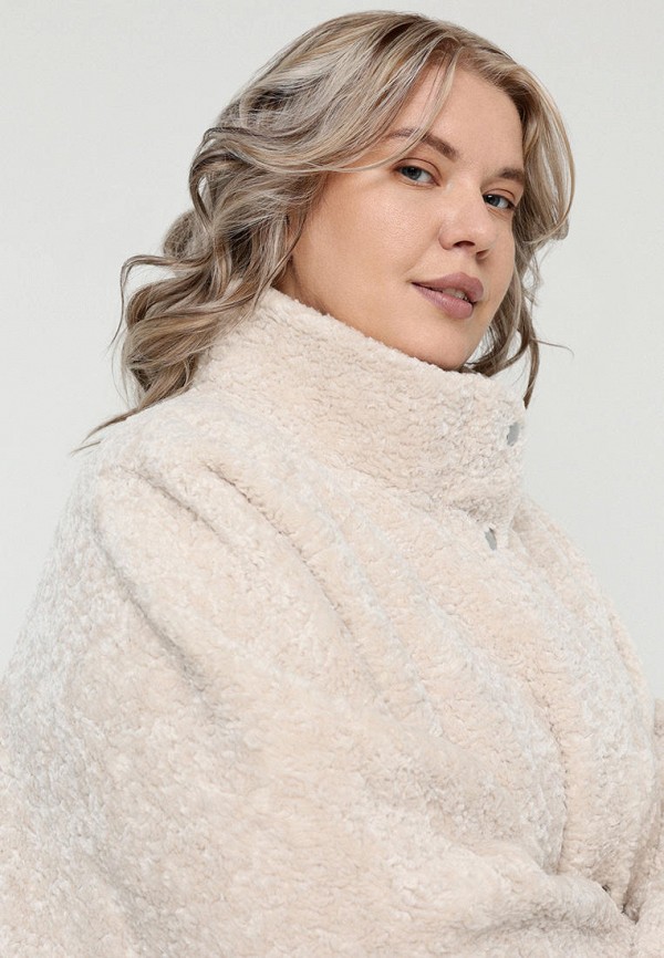 Куртка меховая Alef бежевый, размер 46, фото 5