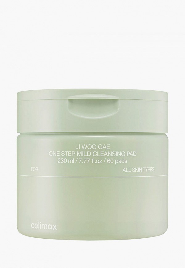 Пэды для лица Celimax JI WOO GAE ONE STEP MILD CLEANSING PAD, очищающие, 60 шт.