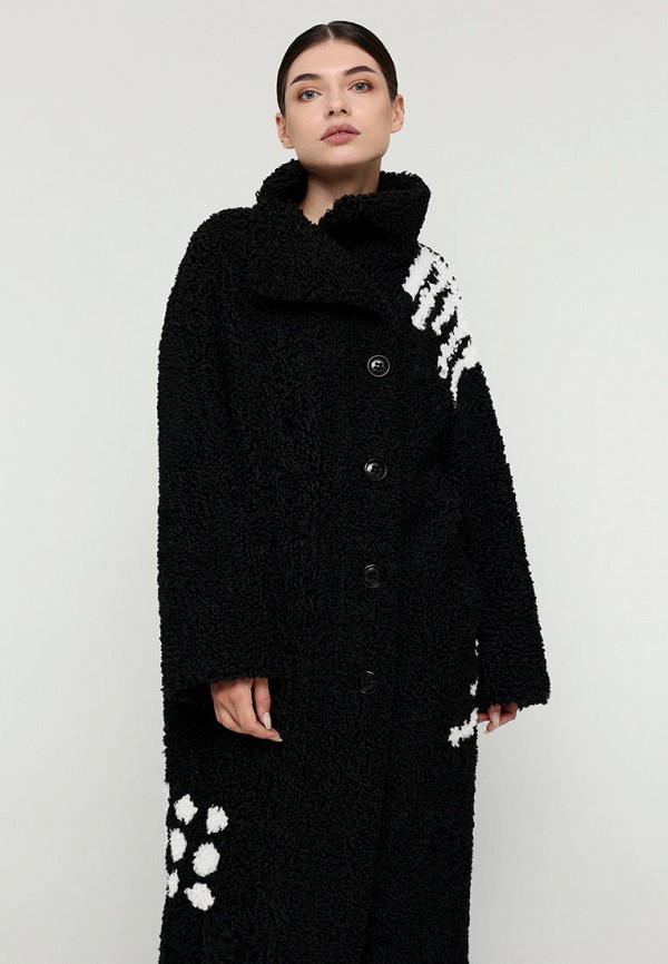 Шуба Alef черный, размер 50, фото 2