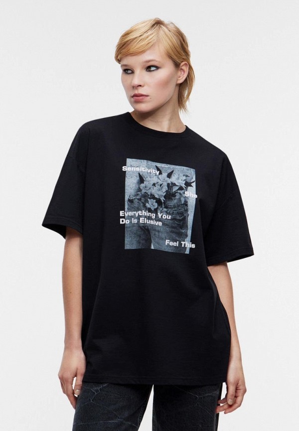 

Футболка Befree, Черный, BEFREE X GRUNGE ME!