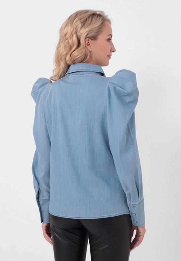 Блуза Lia Berti голубой, размер 52, фото 3