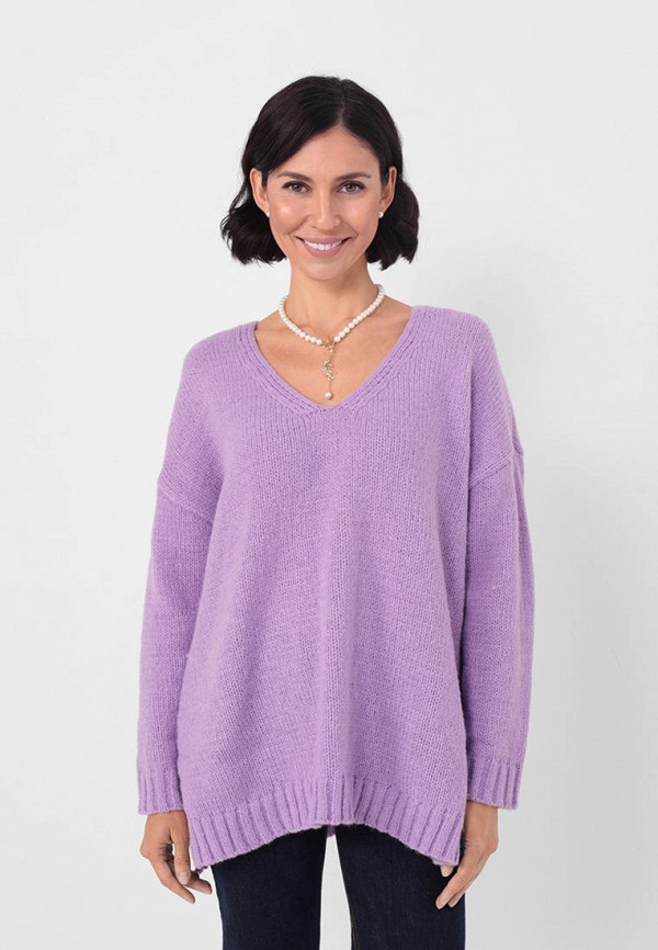 Пуловер Sei Tu цвет фиолетовый 