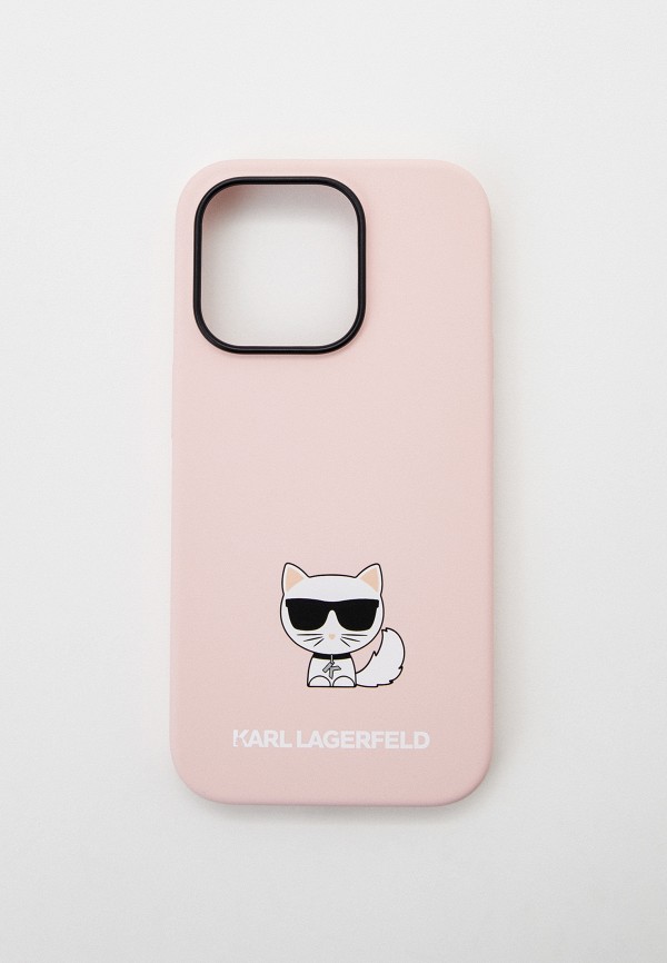 Чехол для iPhone Karl Lagerfeld розового цвета