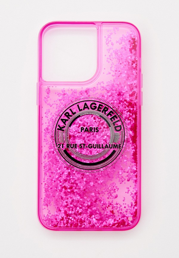 Чехол для iPhone Karl Lagerfeld 14 Pro Max с жидкими блестками