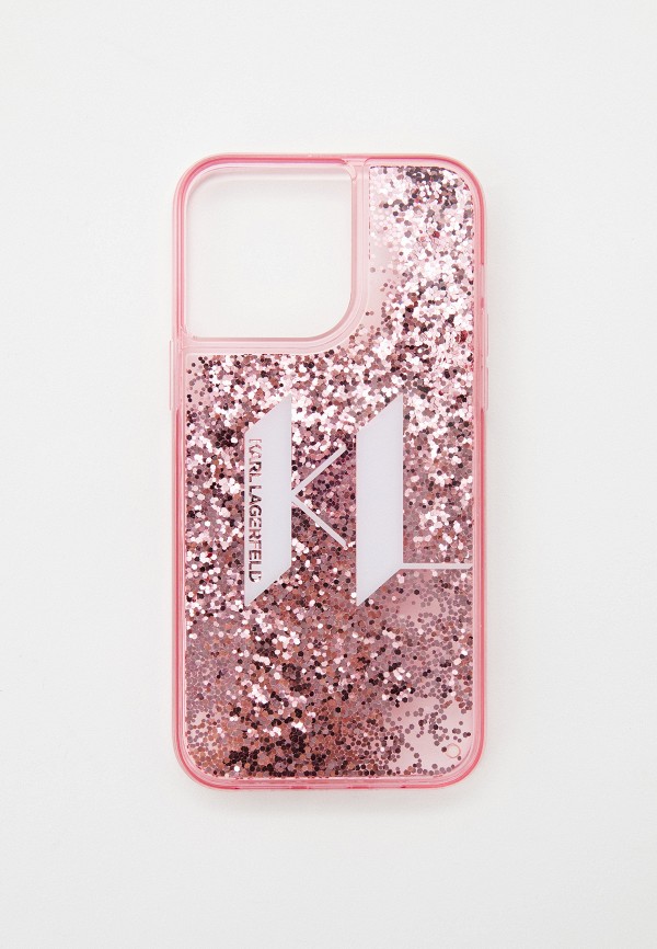 

Чехол для iPhone Karl Lagerfeld, Розовый, 14 Pro Max с жидкими блестками