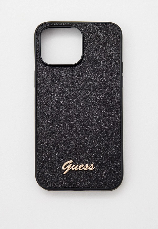 

Чехол для iPhone Guess, Черный, 14 Pro Max с покрытием из блесток