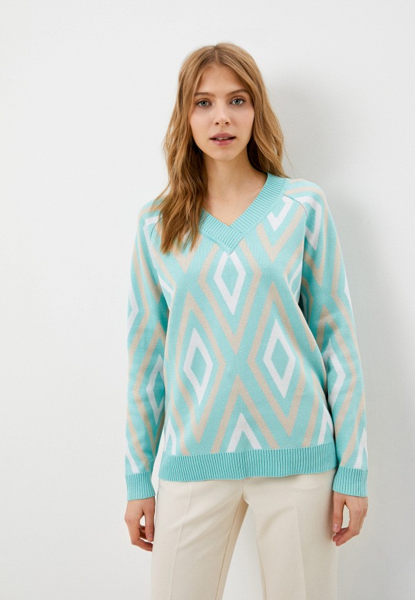 Пуловер Vivawool цвет бирюзовый 