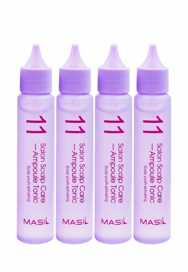 Тоник для кожи головы Masil 11 Salon Scalp Care Ampoule Tonic, Освежающий, ампульный, 4 шт. х 30 мл