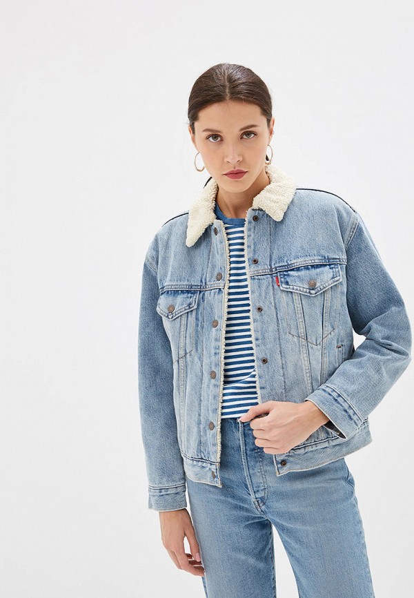 

Куртка джинсовая Levi's®, Голубой, The Sherpa Trucker
