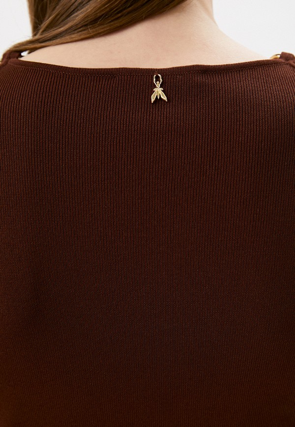 Джемпер Patrizia Pepe коричневый, размер 44, фото 4