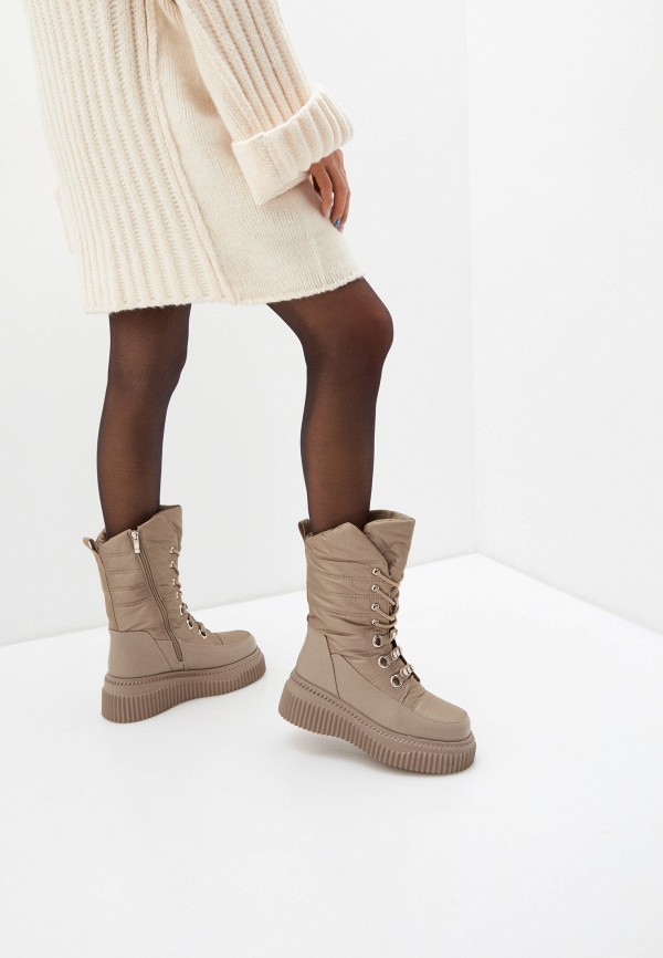 Дутики El'Rosso бежевый, размер 38, фото 7