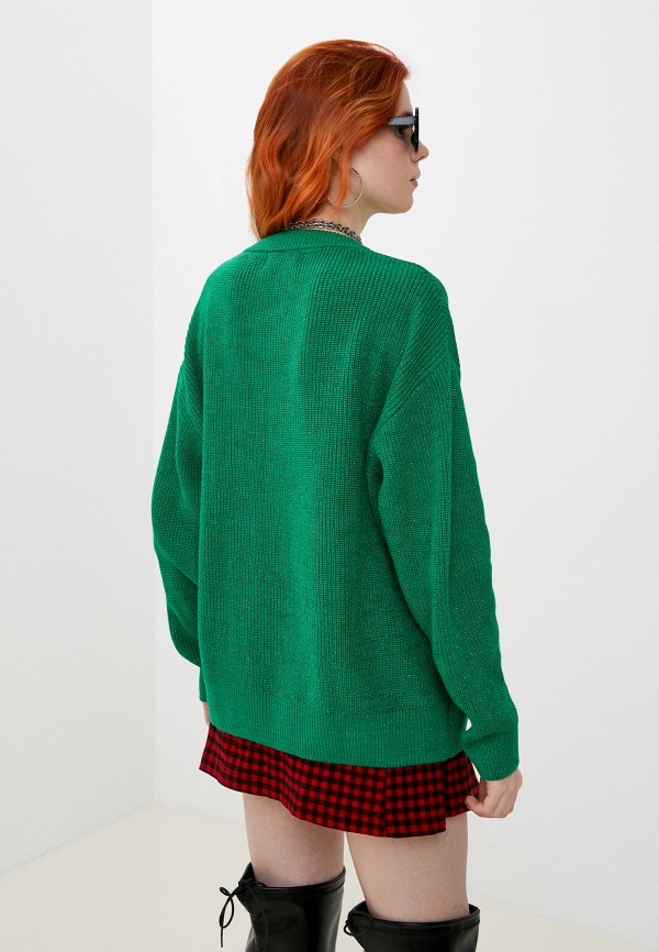 Пуловер Eleganzza цвет зеленый  Фото 3