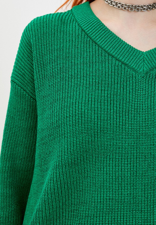 Пуловер Eleganzza цвет зеленый  Фото 4