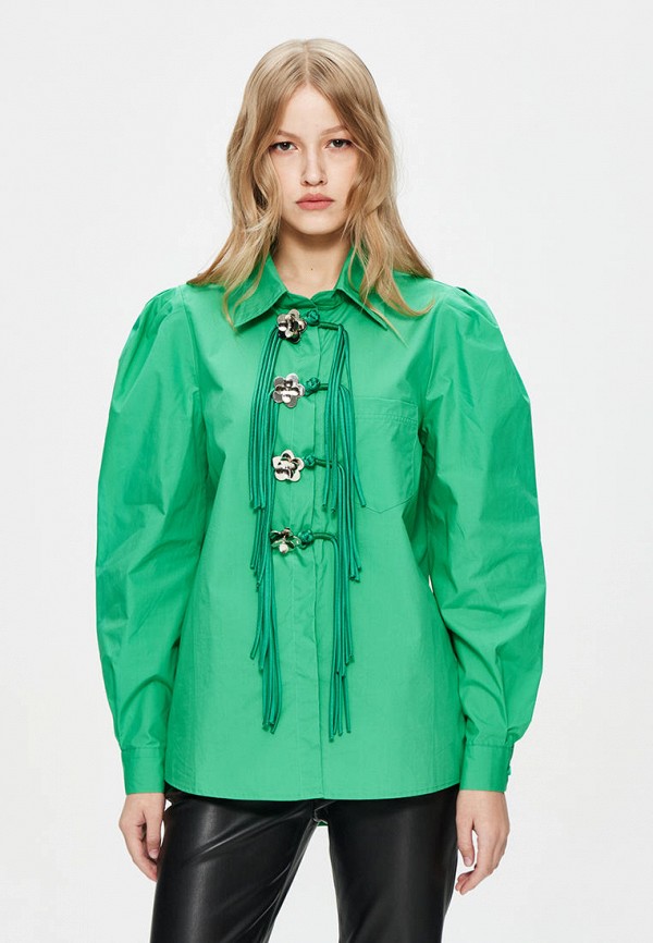 Блуза Miss Chic цвет зеленый 
