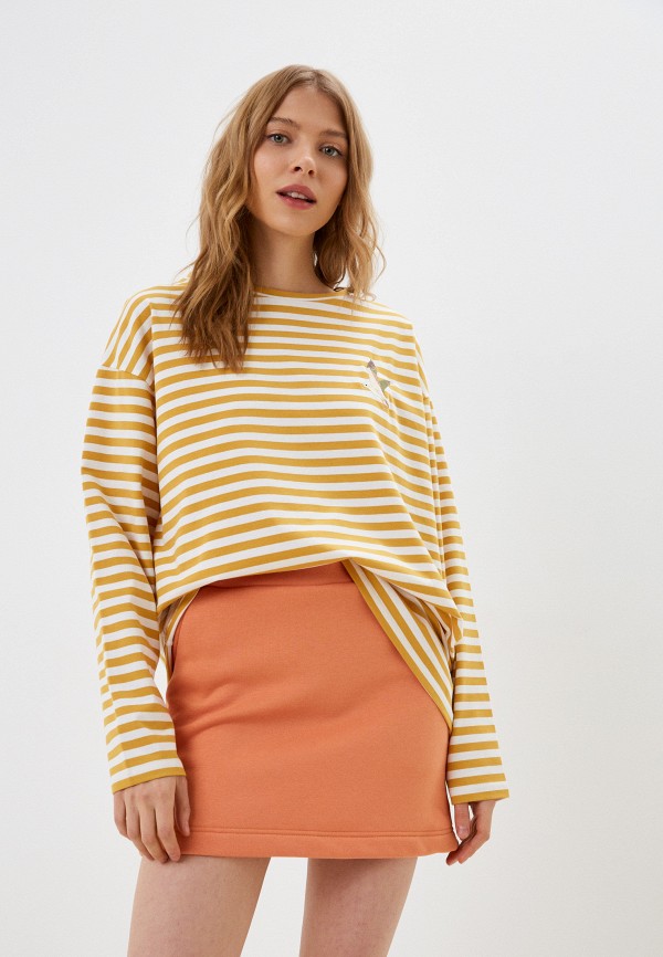 

Лонгслив Берегите Птиц, Желтый, Oversize Чайка