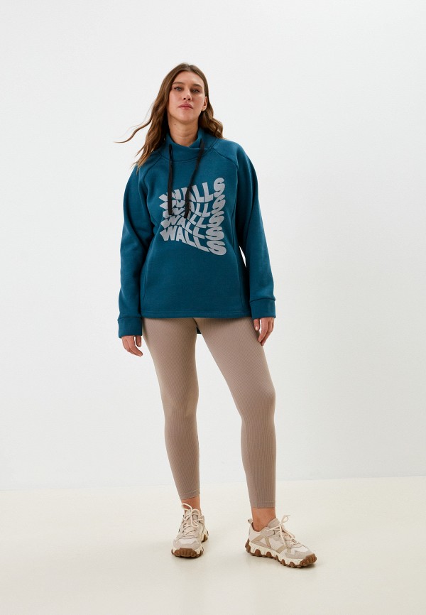 Свитшот Blacksi бирюзовый, размер 44, фото 2