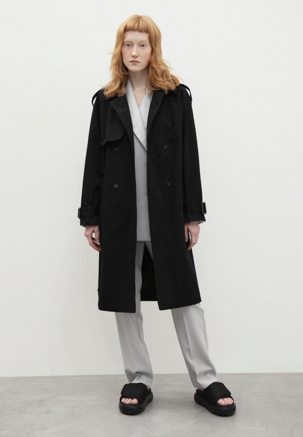 Плащ Finn Flare черный, размер 48, фото 2