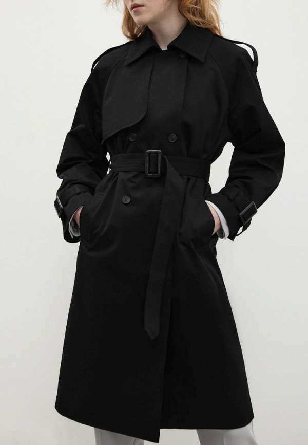 Плащ Finn Flare черный, размер 48, фото 4