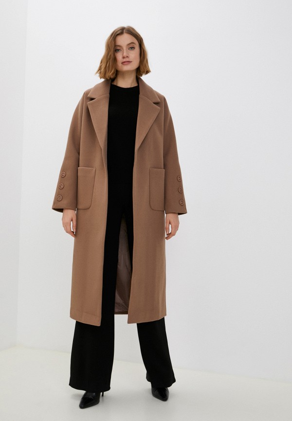 Пальто Katya Erokhina цвет коричневый  Фото 2