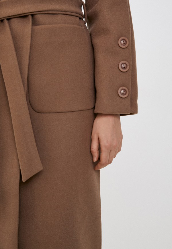 Пальто Katya Erokhina цвет коричневый  Фото 5