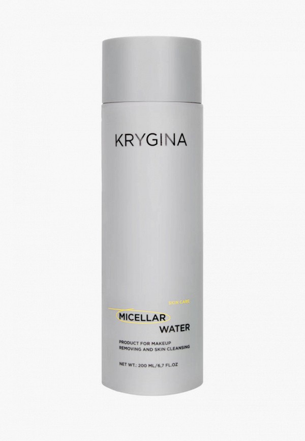 Мицеллярная вода Krygina Cosmetics средство для снятия стойкого макияжа с лица и глаз, 200 мл