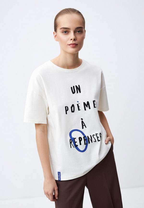 

Футболка Sela, Белый, DIANA OVERSIZE FIT