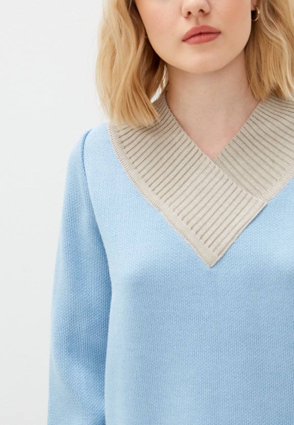 Пуловер Vivawool цвет голубой  Фото 4