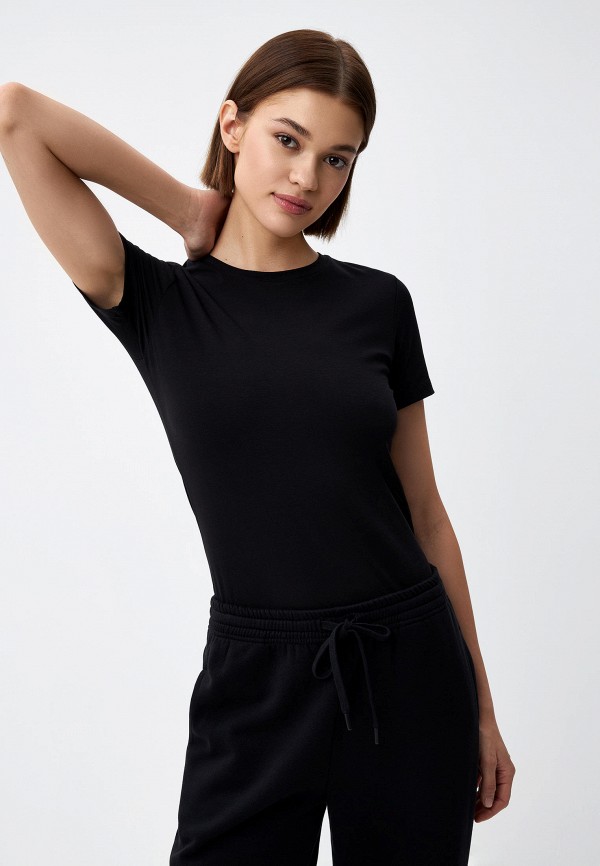 

Футболка Sela, Черный, EVA SLIM FIT