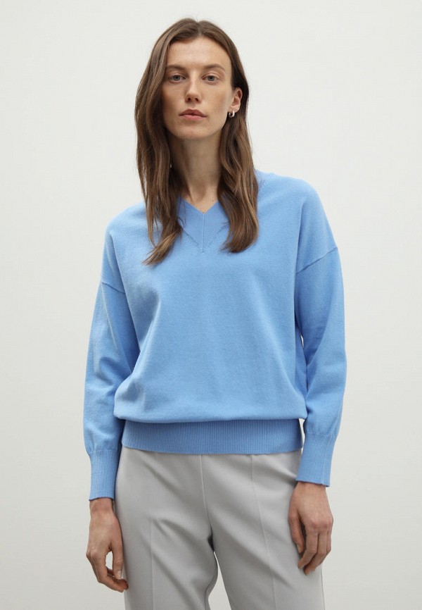 Пуловер Finn Flare голубого цвета