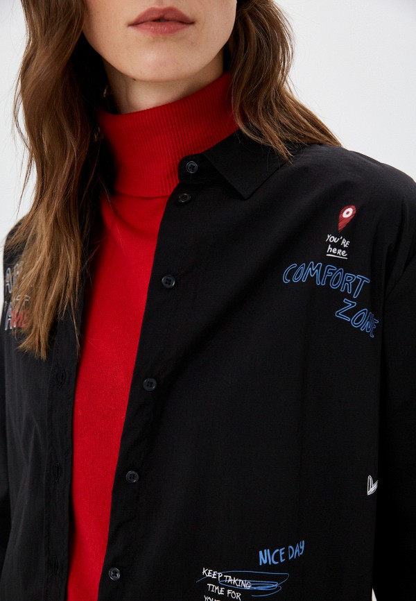 Рубашка Zolla черный, размер 46, фото 4