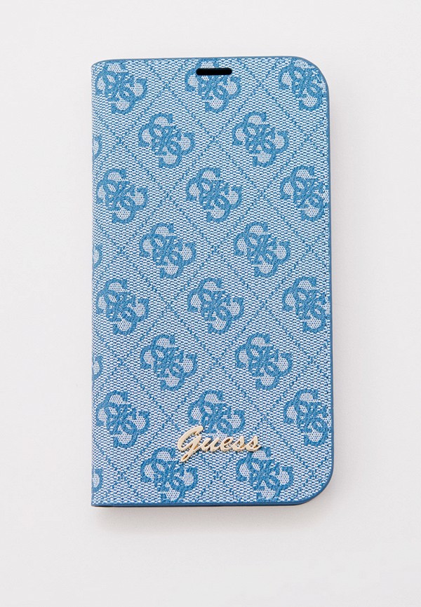 

Чехол для iPhone Guess, Голубой, 14 Pro Max книжка