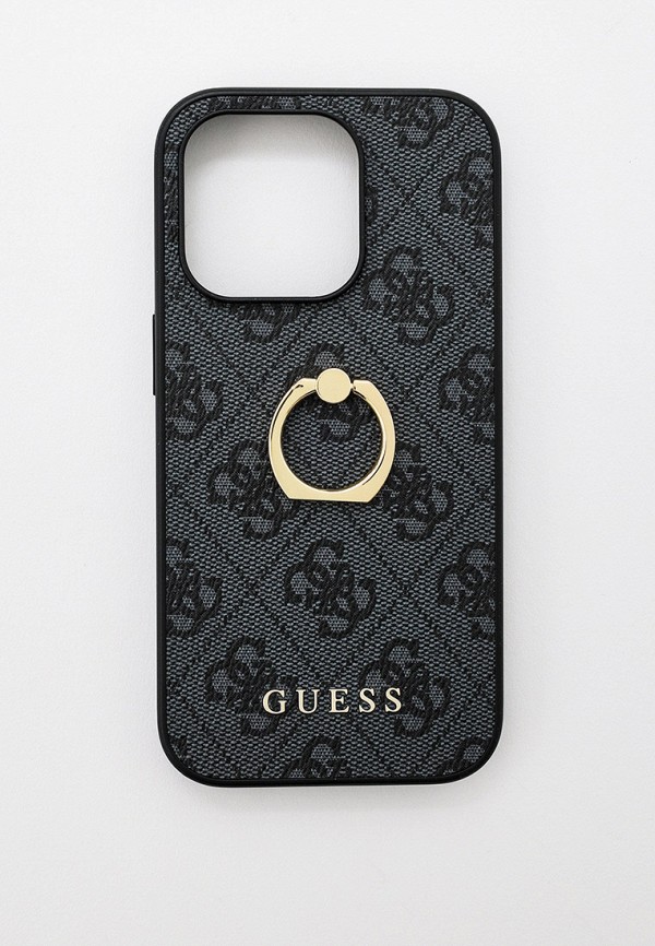 

Чехол для iPhone Guess, Серый, 14 Pro с кольцом на палец