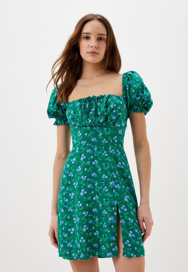 Платье Loo Ru. Цвет: зеленый