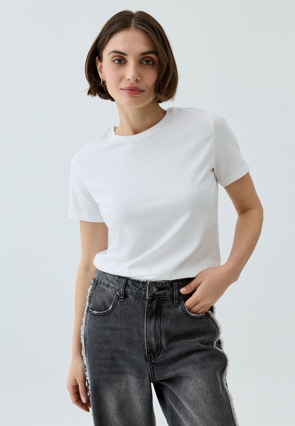 

Футболка Sela, Белый, EVA SLIM FIT