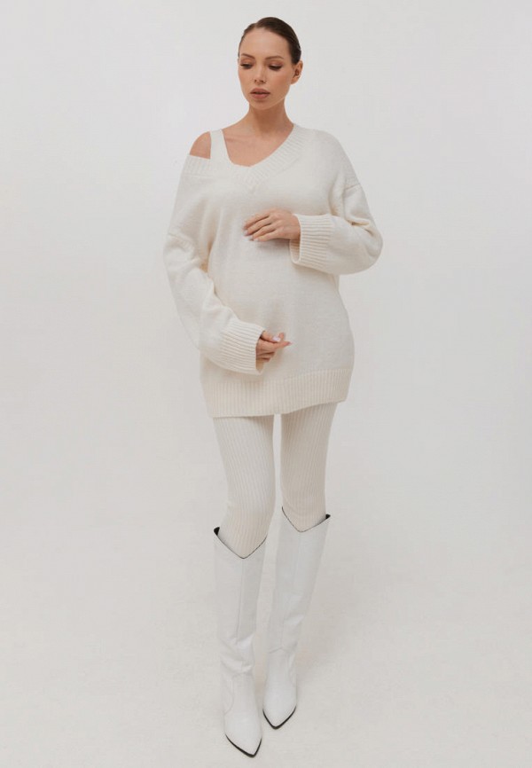 Пуловер Woolook цвет Белый  Фото 2