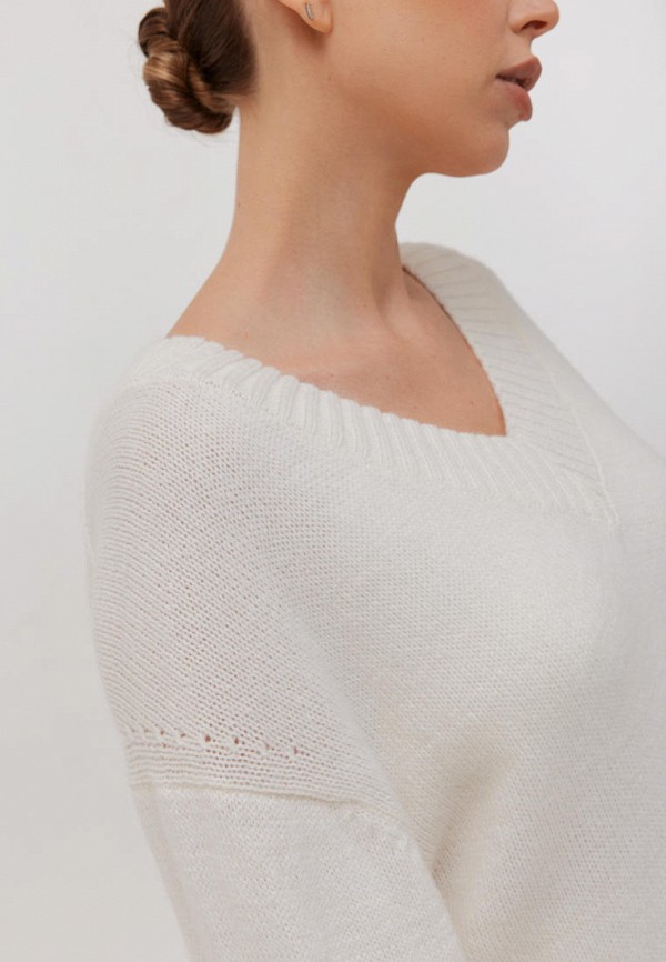 Пуловер Woolook цвет Белый  Фото 5
