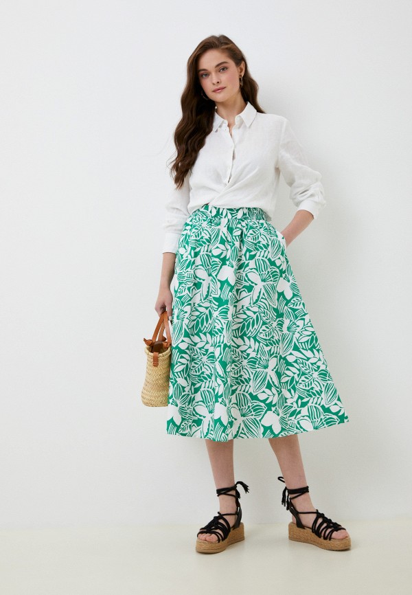 Юбка Zolla зеленый, размер 46, фото 2