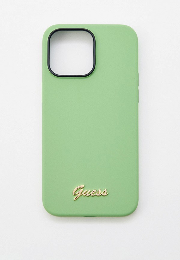 

Чехол для iPhone Guess, Зеленый, 14 Pro Max силиконовый