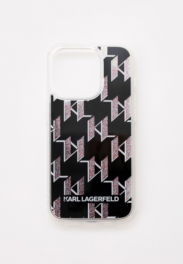 Чехол для iPhone Karl Lagerfeld 14 Pro с жидкими блестками