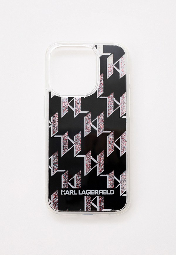

Чехол для iPhone Karl Lagerfeld, Черный, 14 Pro с жидкими блестками