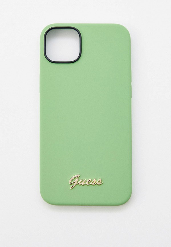 

Чехол для iPhone Guess, Зеленый, 14 Plus силиконовый