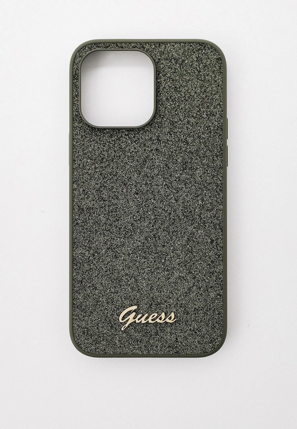 

Чехол для iPhone Guess, Зеленый, 14 Pro Max, с покрытием из блесток