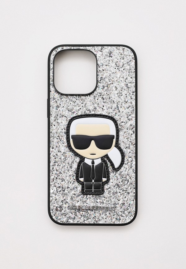 Чехол для iPhone Karl Lagerfeld серебрянного цвета