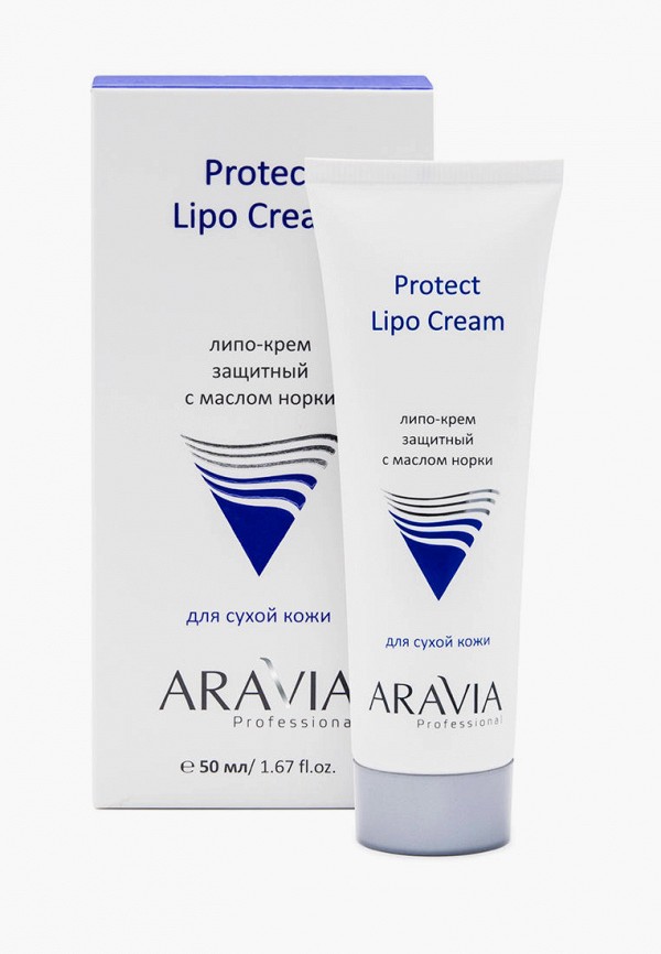 Крем для лица Aravia Professional защитный с маслом норки Protect Lipo Cream, 50 мл липо крем для лица защитный с маслом норки protect lipo cream 50мл