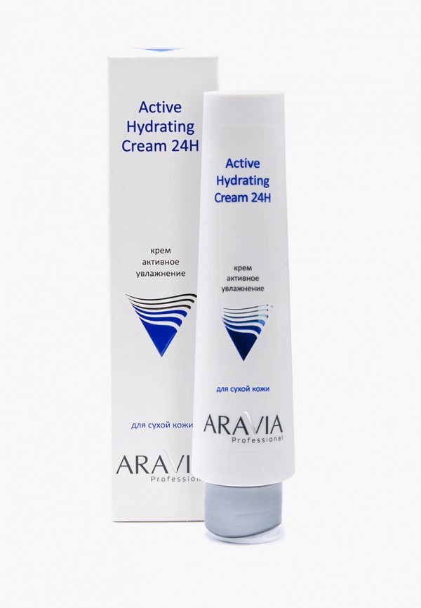 Крем для лица Aravia Professional активное увлажнение Active Hydrating Cream 24H, 100 мл уход за лицом aravia professional крем для лица активное увлажнение active hydrating cream 24h