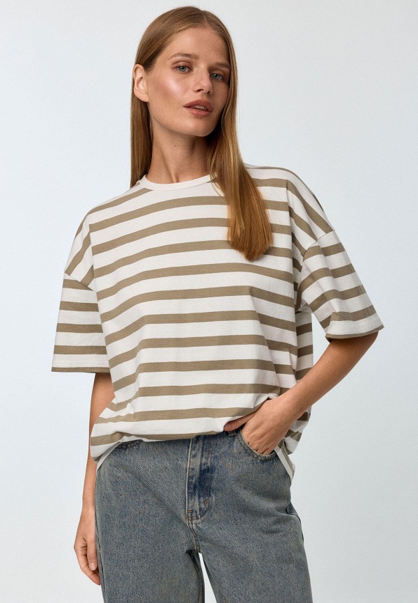 

Футболка Sela, Бежевый, IRMA OVERSIZE FIT