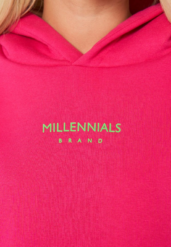 Худи Millennials фуксия, размер OverSize, фото 4
