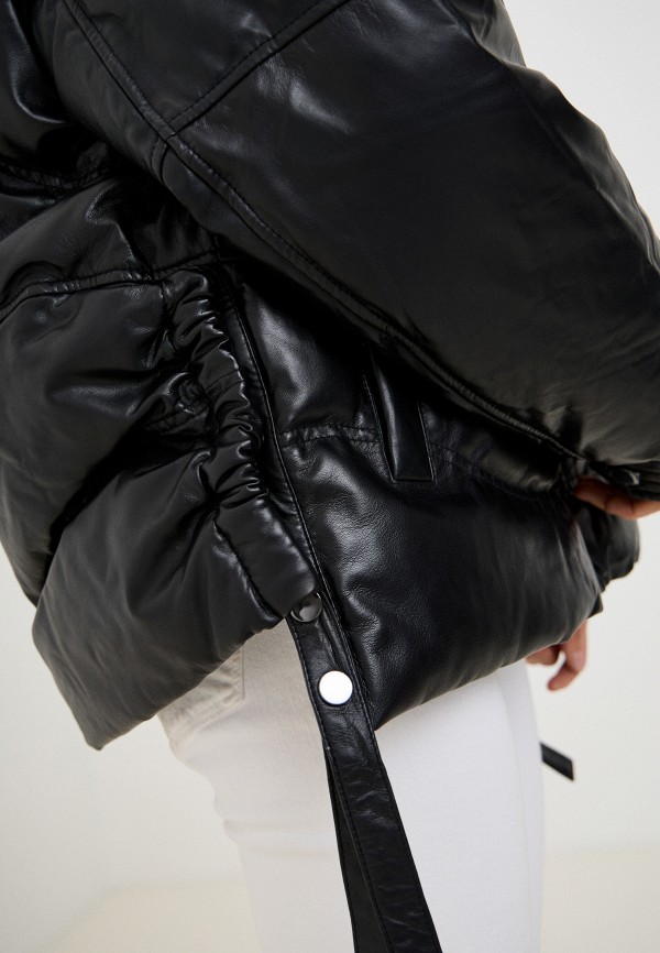 фото Куртка кожаная утепленная снежная королева