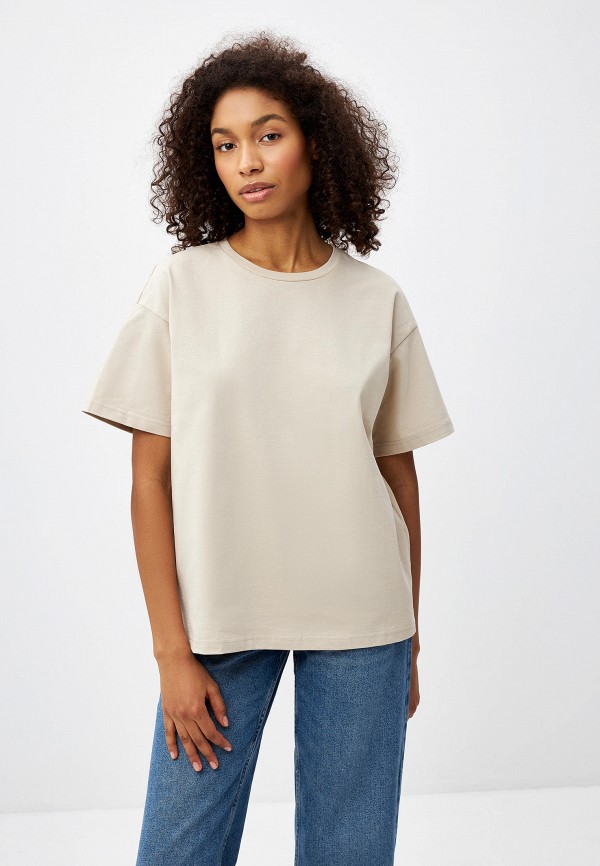 

Футболка Sela, Бежевый, KATE OVERSIZE FIT